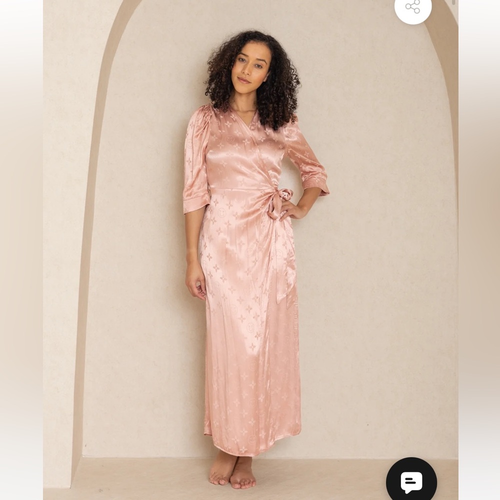 Dress Blank: Mauve Smile Wrap Maxi size XS